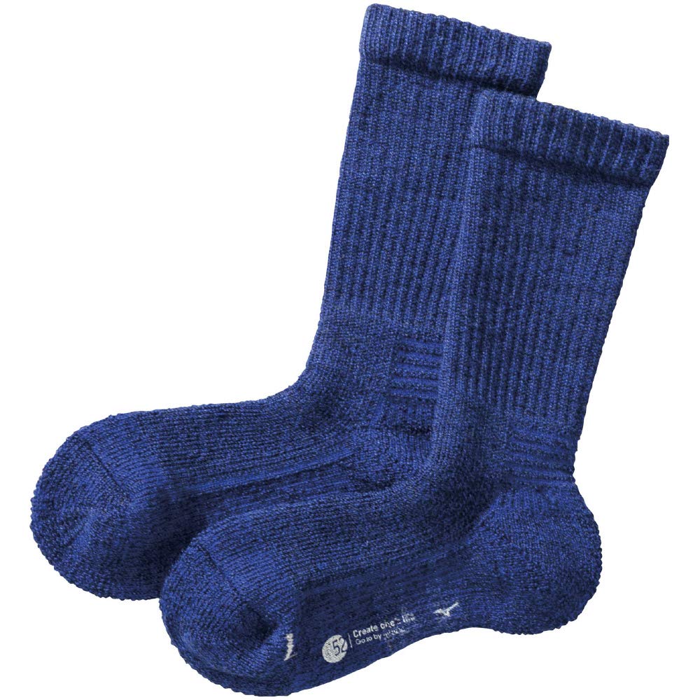 

Mizuno Breath Thermowool Thick Socks for Outdoor Size Size cm Travel, Women s, Blue, B2JX9703, 22.0-24.0 синий