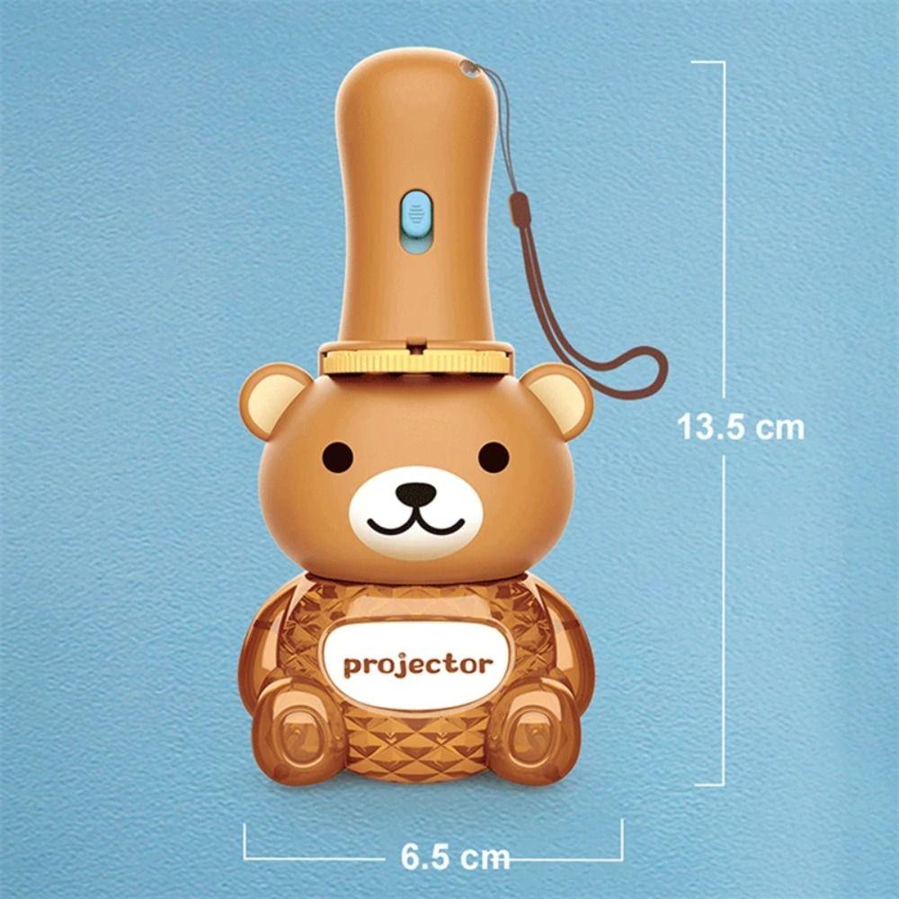 Cartoon Bear Bear Flashlight Projector Cognition Children Luminous Toys  Kindergarten