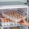 Container Lid Plastic Egg Holder Space Saver Refrigerator Egg Storage Container  Home