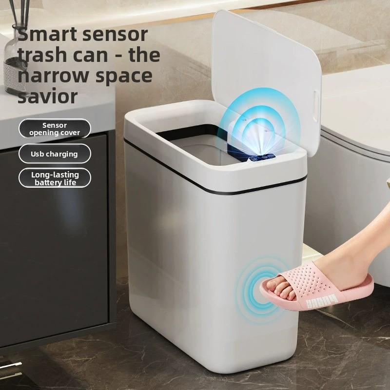 Cubo de basura inteligente con sensor automático para cocina baño y dormitorio sin contacto