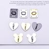 Diy Metal Flatback Heart Sticking Hooks Accessories for Jewelry Making Gold Silver Phone for Case Charms Connecting Clas