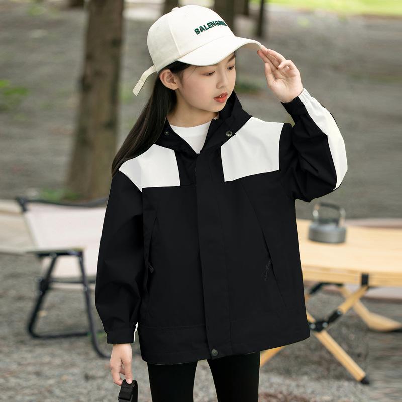 Vattentätt Vindsäkert Jacksett för Barn Höst/Vinter: Flickors 3-i-1 Foder, Pojkars 2-delad