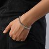 1/2Pcs Women Bracelet, Cubic Zirconia Inlaid Bracelet with Claw-Setting Technology, Adjustable Chain Wristband for Jewelry Gift