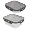 Pojemnik Silikonowy Na Żywność Składany Z Pokrywką I Uszczelką Kamper