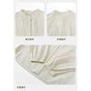 Artistic Lace Stand-up Collar Long-sleeved Brushed Shirt for Women Autumn and Winter Layered Inner Top Design Cardigan