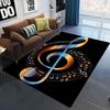 3D Creative Music Notes Area Rug Large,Carpet Rug for Living Room Bedroom Sofa,Kitchen Bathroom Doormat Non-slip Floor Mat Gifts