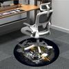 1pc Wolf Spirit Office Round Area Rug, Under Office Chairs Bedroom Living Room Home Decor, Room Deco