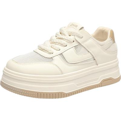 ZHR Damen Atmungsaktive Plateau-Sneaker mit Netzstoff