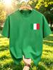 Italy Flag Prints Unisexs T Shirts Y2k Multicolor Casual Short Sleeve Hip Hop Summer Tshirt Cotton Oversized Unisex Clothing