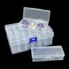 Adjustable Rectangular Storage Boxes with Lid Multi-functional Bead Jewelry Organizer Box Plastic Cases with Dividers