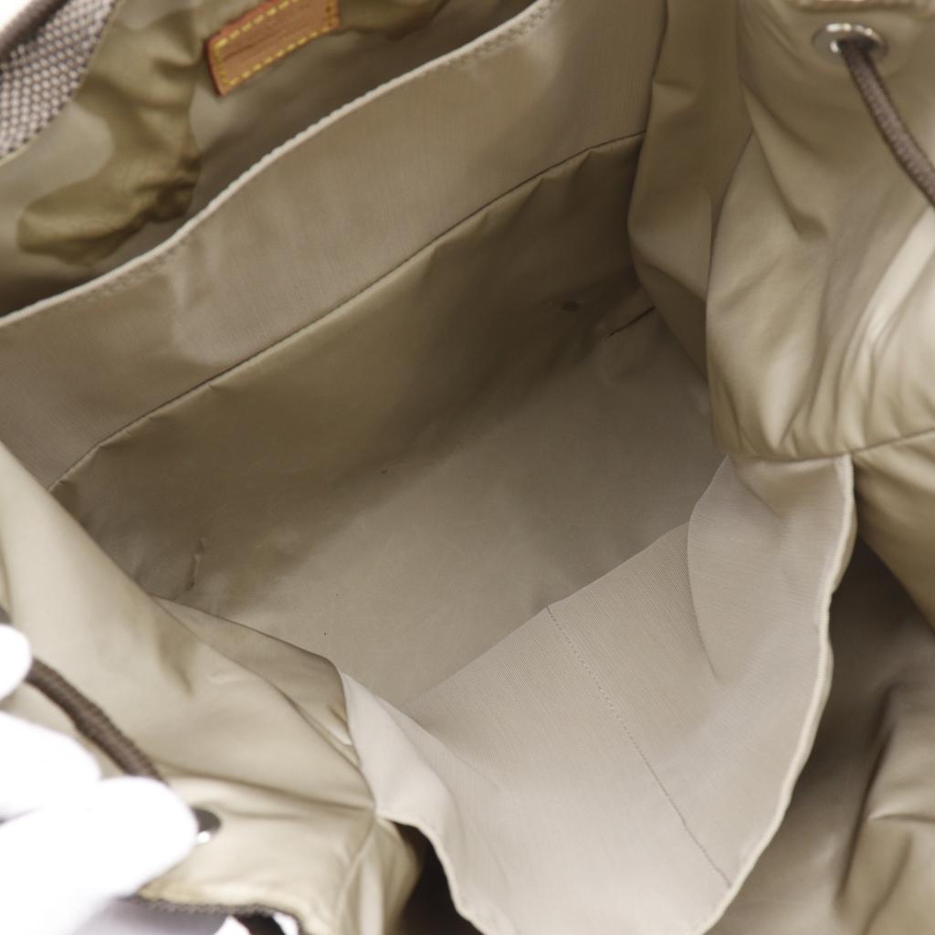 Louis Vuitton Pionie Backpack Daypack M93055 Tail Brown Damier Jean Canvas Mens Used