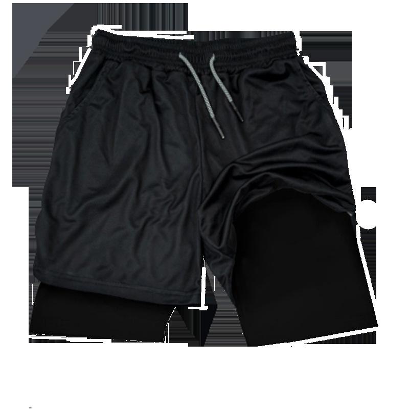 Men's Quick-Dry Double Layer Swim Shorts with Inner Lining - Anti-Embarrassment Swimsuit Set for Swimming and Hot Springs.