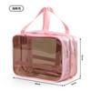 Women Waterproof PVC Travel Cosmetic Bag Large Capacity Transparent Makeup Organizer Portable Toiletry Storage Handbag Dry Wet Separation