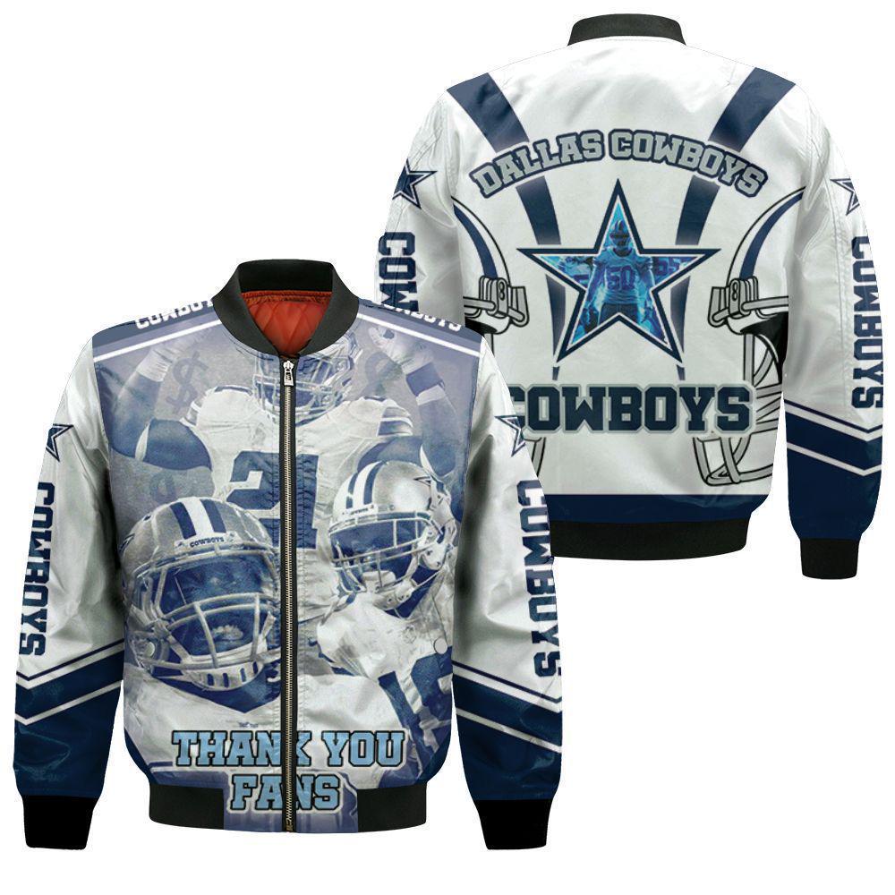 Men's 3D Digital Print Rugby Zipper Jacket NFL 034