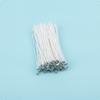 50 Pieces Cotton Candle Wicks Clean Flame Pre-Tabbed Wicks Cotton Candle Wick Smokeless Easy To Use for Beginners