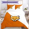 Leicester City Football Printed 3 Pieces Bedding Set, Comfortable Skin Friendly Bedroom Duvet Cover Set