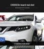 LED Matrix Headlight Assembly with Blue LED and Running Horse Design for 14-16 Nissan X-Trail