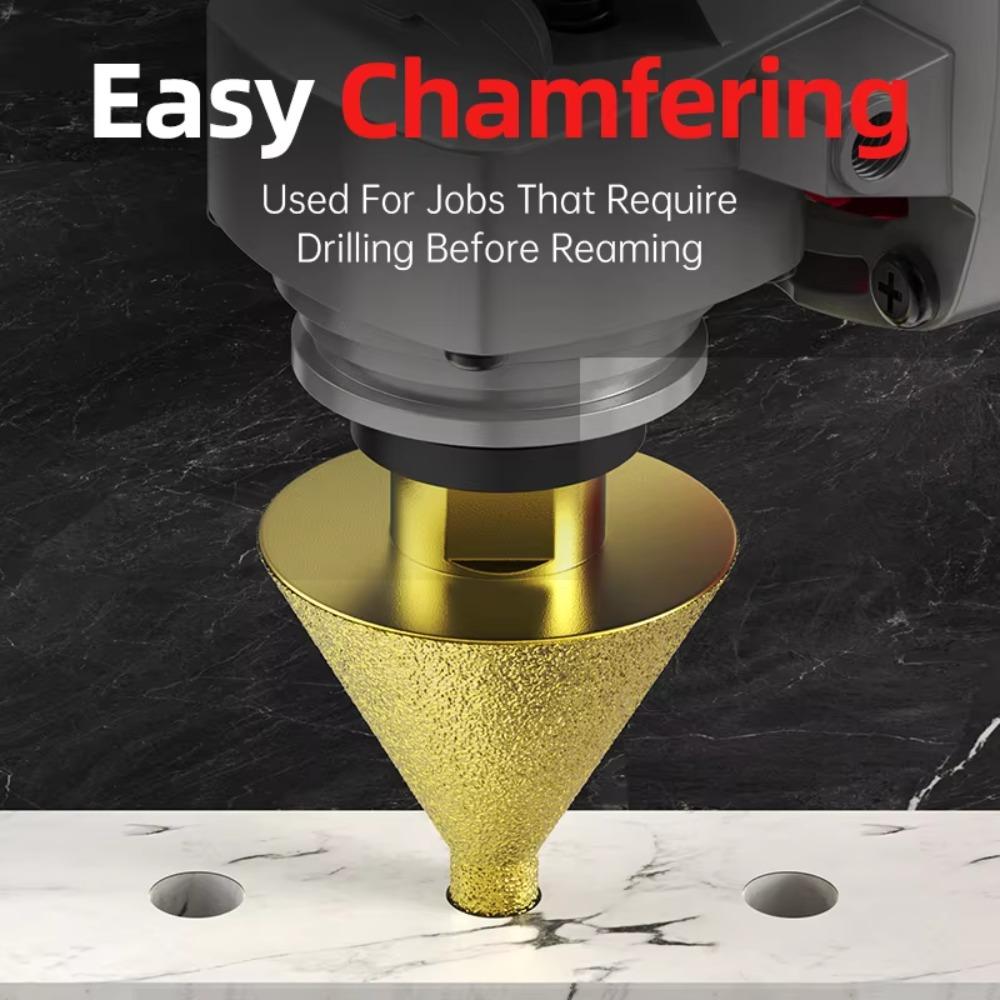 

38/50mm Punching Expanding Drill Bit M10 Thread Conical Grinding Wheel Glass M10-38MM-Style B