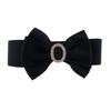 Double Beautiful Layer Bowknot Waist Belt In Soft Cotton With Elastic Fit Women For