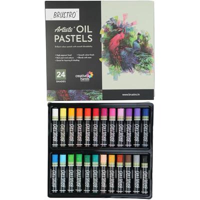 Brustro Artist Oliepastels Set Van 24 (Normaal)