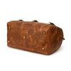 Leather Duffle Bag: Handmade Brown Weekender Travel Bag