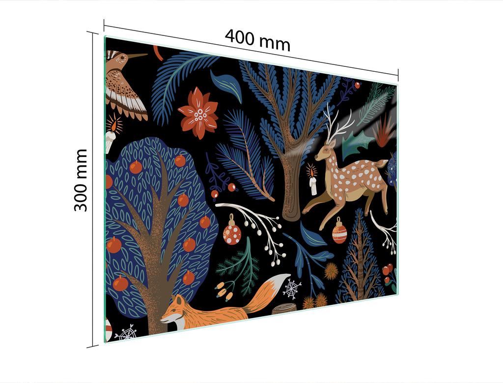 SZKLANA DESKA DO KROJENIA 40x30 ZWIERZĘTA