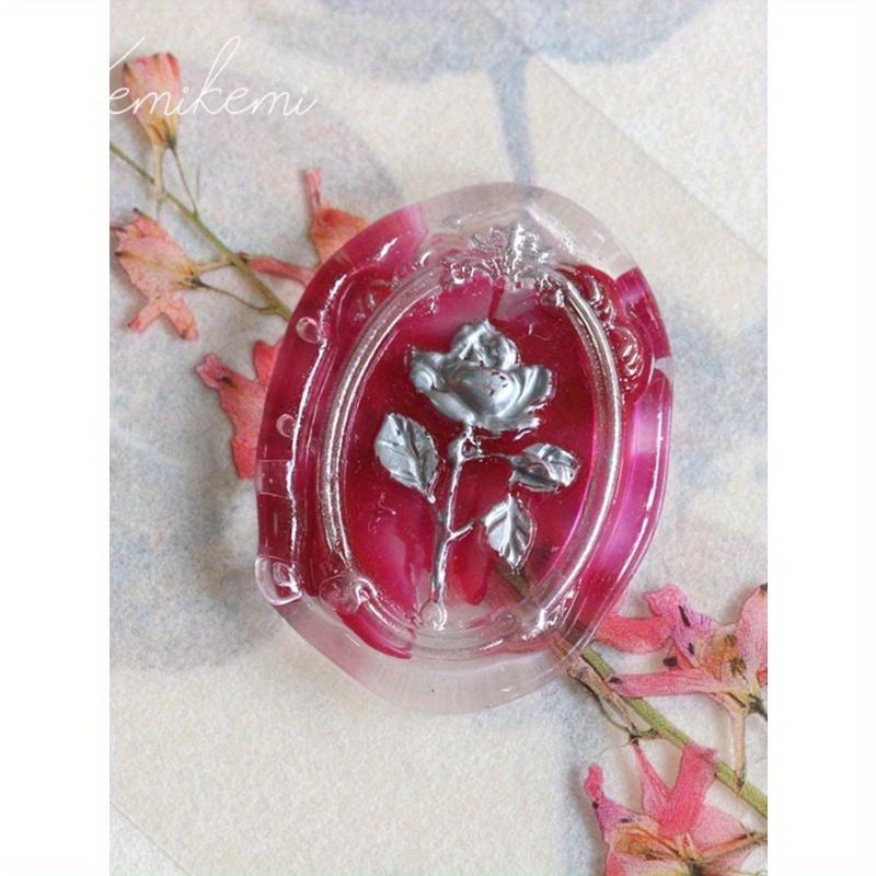 1pc Flower Design Wax Seal Stamp Head Back To School, Back To School, School Supplies