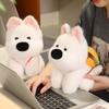 Cute Plush Dog Plush Toy Soft Stuffed West Highland White Terrier Dolls Cartoon Puppy Pillow Kawaii Gifts for Birthday Christmas