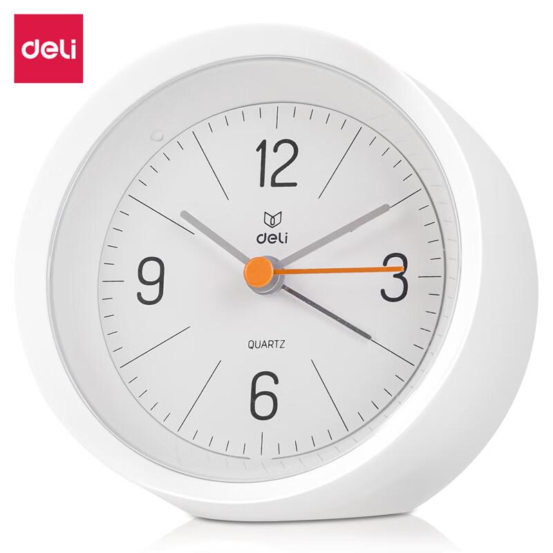 Deli Creative Oval Series Analog Alarm Clock