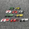 AUYGS1 3D Metal for Rline Golf Jetta Polo Passat B5 B6 Touareg Bora Beetle Car Grille Badge Side Trunk Emblem Sticker Decals