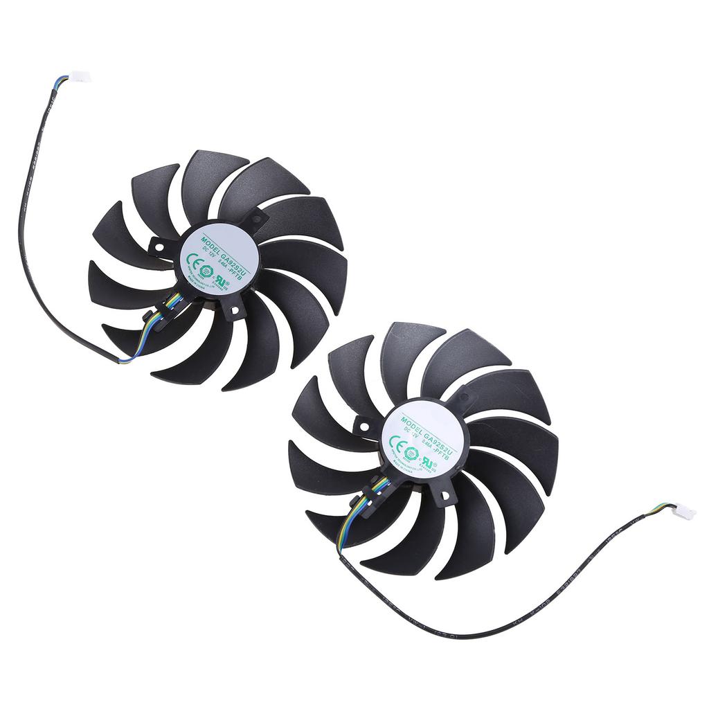 2pcs/Set ZT-A30700E-10P GPU VGA Cooler Fan For ZOTAC GAMING GeForce RTX 3070 Twin Edge Replace CF1010U12S + CF9015H12S