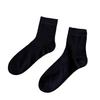 Spring and Summer Thin Solid-color Combed Cotton Boneless Women's Socks, Simple and Versatile, White Comfortable Pile-up Socks