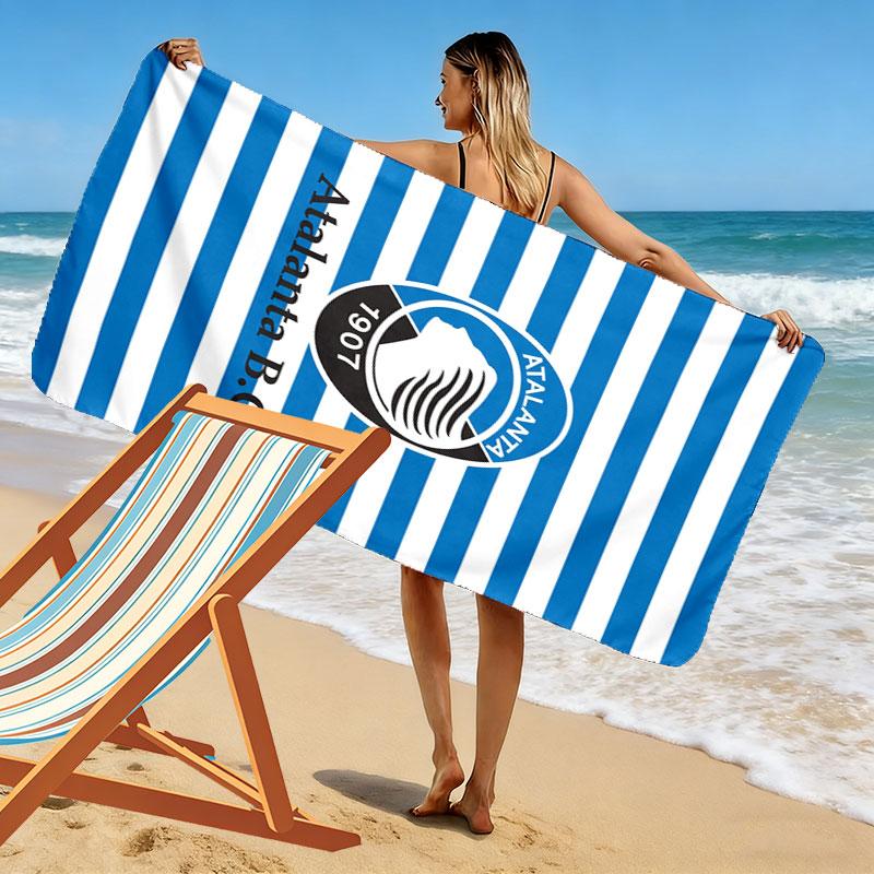 Atalanta Fan Vibe Print Beach Towel, Large Soft Quick Dry Towel for Beach Camping Swimming