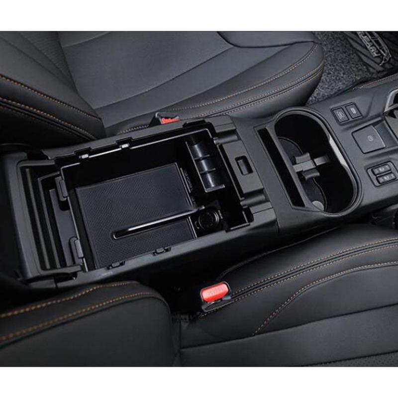 Car Inner Plastic Storage Trim Container Center Console Cup Holder Gear Box Frame Armrest For SUBARU XV 2018