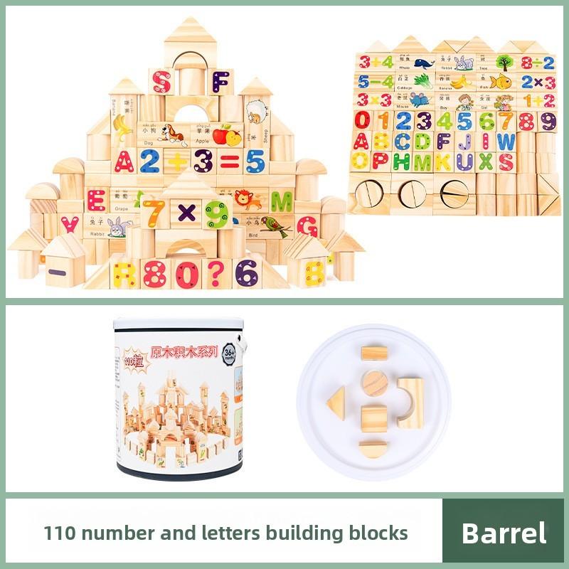 

Wooden Alphabet And Number Blocks For Early Education Kids Letters