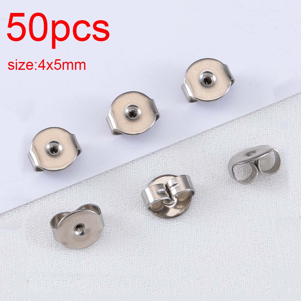 50pcs-1000pcs Soft Silicone Rubber Earring Back Stopper for Stud Earrings DIY Earring Findings Accessories Bullet Tube Ear Plugs