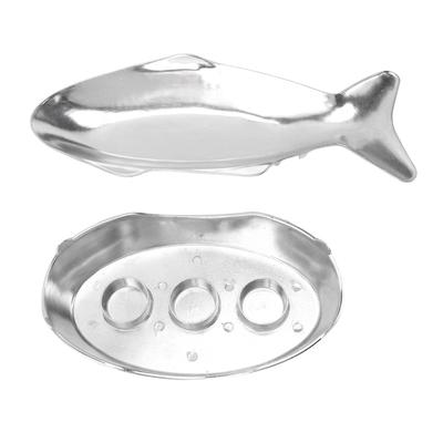 Sartén para Asar con Forma de Pescado Calentamiento Uniforme Aleación de Aluminio Sartén para Servir Pescado para Hotel Restaurantes