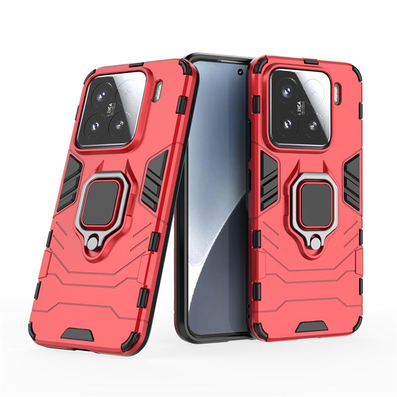 For Xiaomi 15 Case Cover Xiaomi Mi 15 Capas Shockproof Phone Bumper Back PC Ring Magnetic Metal Holder For Fundas Xiaomi 15 Mi15