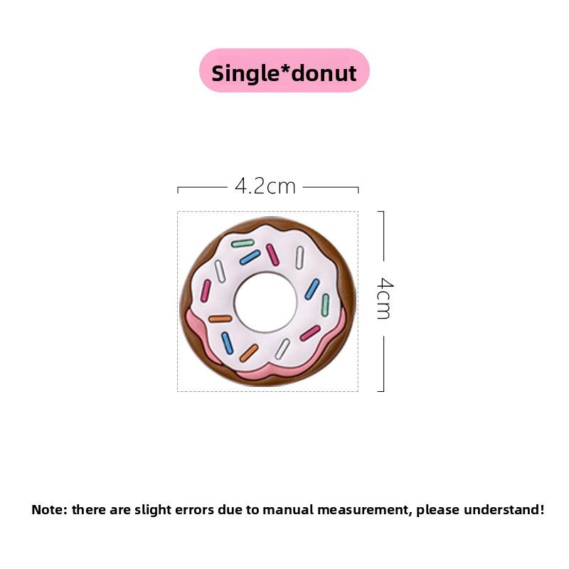 Soft Rubber Cake, Fridge Magnet, Magnetic Sticker, Doughnut, Creative Cartoon Magnetic Sticker, Ice Cream