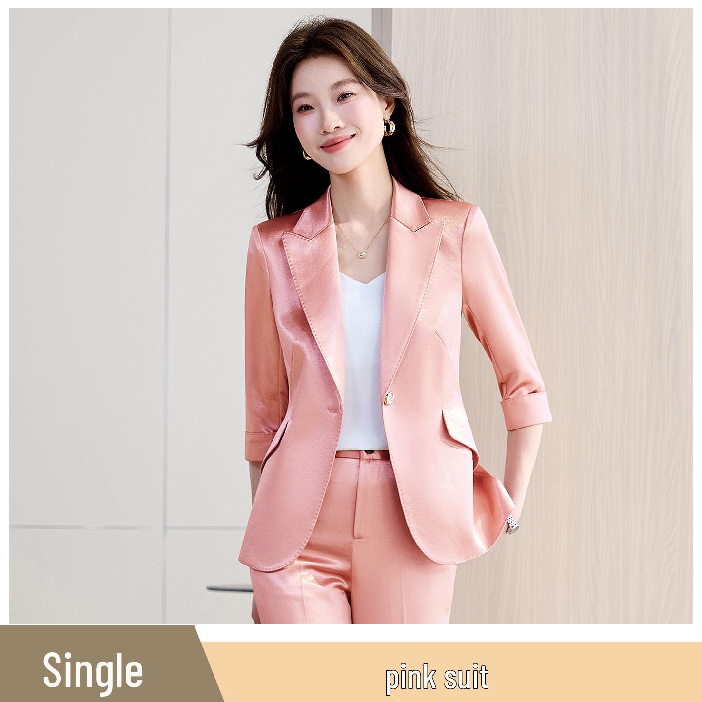 

Women s 2026 Korean Slim Fit Business Suit Jacket - Elegant Professional Formal Wear M