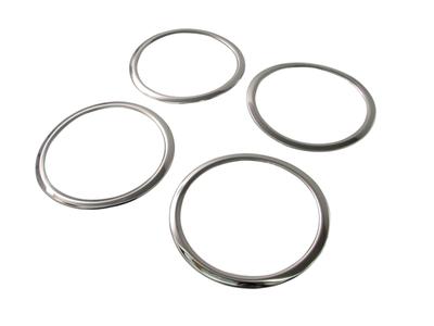 Anneaux de haut-parleur chromés pour Delica et CV5W Compatibles avec et 5 (Ensemble de 4 pièces) D5 CV1W, CV2W, CV4W, (HAUT-PARLEUR-020) - CV, CV1, CV2, CV4,