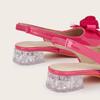 2025 Winter Bow Flower Crystal Chunky Heel Princess High Heels for Girls