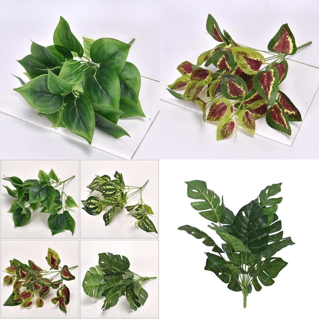 Plant Wall Fake Greenery With Assorted Leaf Varieties For Photography Sets And Home Interior