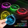 Car Coasters USB Charging Anti-slip Cup Pad Seven-color LED Auto Interior Ambient Light For Chevrolet Spark Captiva Cruze SS Z71