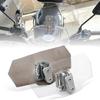 Upgrade Motorcycle Windshield Extension Universal Adjustable Clip-on Windscreen