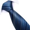 3pz Cravatta Formale Uomo Standard 8cm Blu Business Professionale Rigata Cravatte Accessori Abito da Matrimonio Cravatta Tessitura Jacquard Uomo