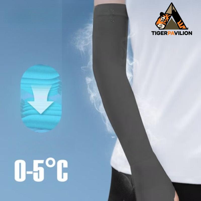 Ice Sleeves Ice Silk Sun Protection Sleeves Summer Basketball Sports Running Arm Guard Driving Fishing Long Sunshade