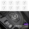 10 PEÇAS Emblema Metálico de Carro Adesivos de Limpador Decoração Refletiva Adesivos Para Mercedes benz Classe A C E S CLA CLS W212 W213 W204 Acessórios