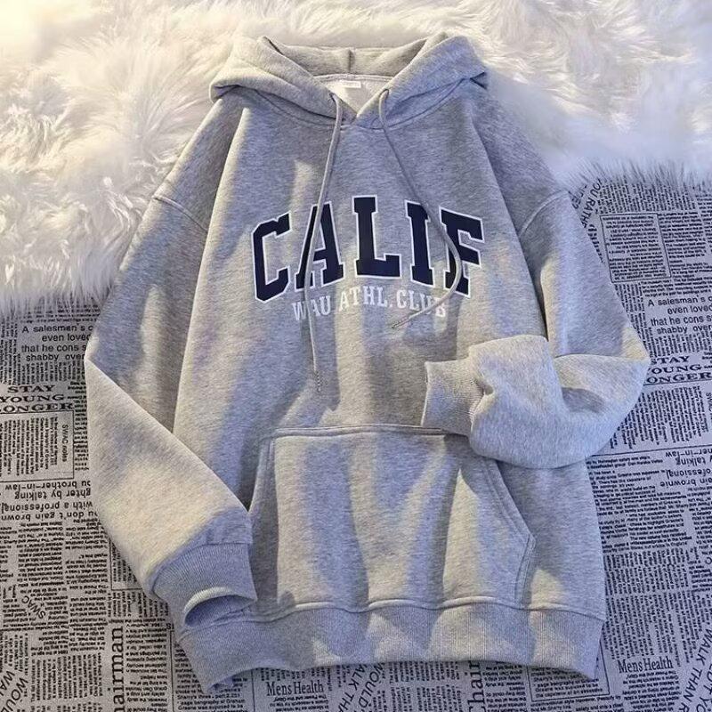 Sudadera con capucha para niño forrada de terciopelo: Acogedor, Moderno y de Corte Holgado para Otoño e Invierno