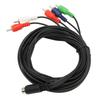 Mini 10 Pin AV DIN Cable Replacement 10 Pin DIN to 5 RCA AV Connection Wire Cable Red Green Blue and Red White for TVs
